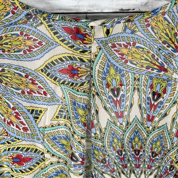 Kate and Lily Fit And Flare Floating Mosaic Chiffon Full Skirt Maxi Dress 14 NWT - Picture 10 of 12